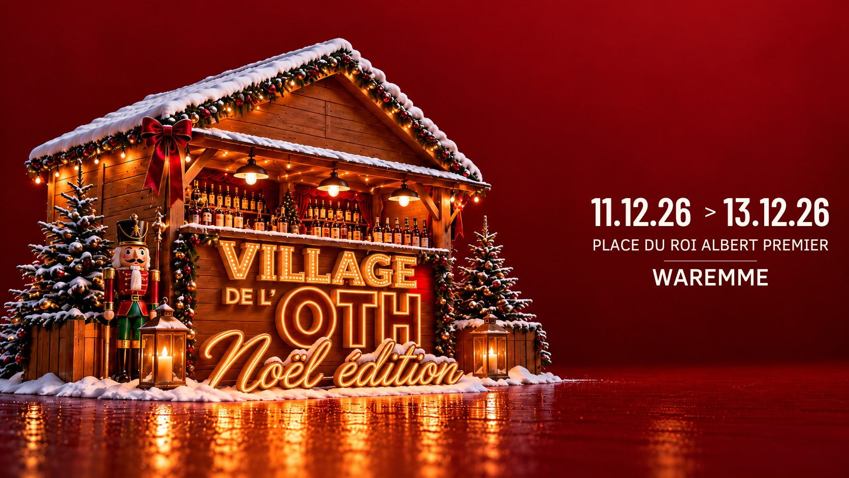 affiche 2026 33e village de noel waremme